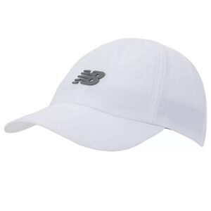 NWT New Balance Unisex 6 Panel Performance running workout Cap V2 Hat White